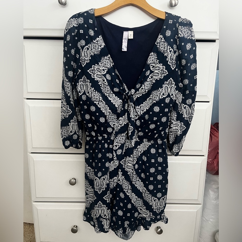 navy blue romper